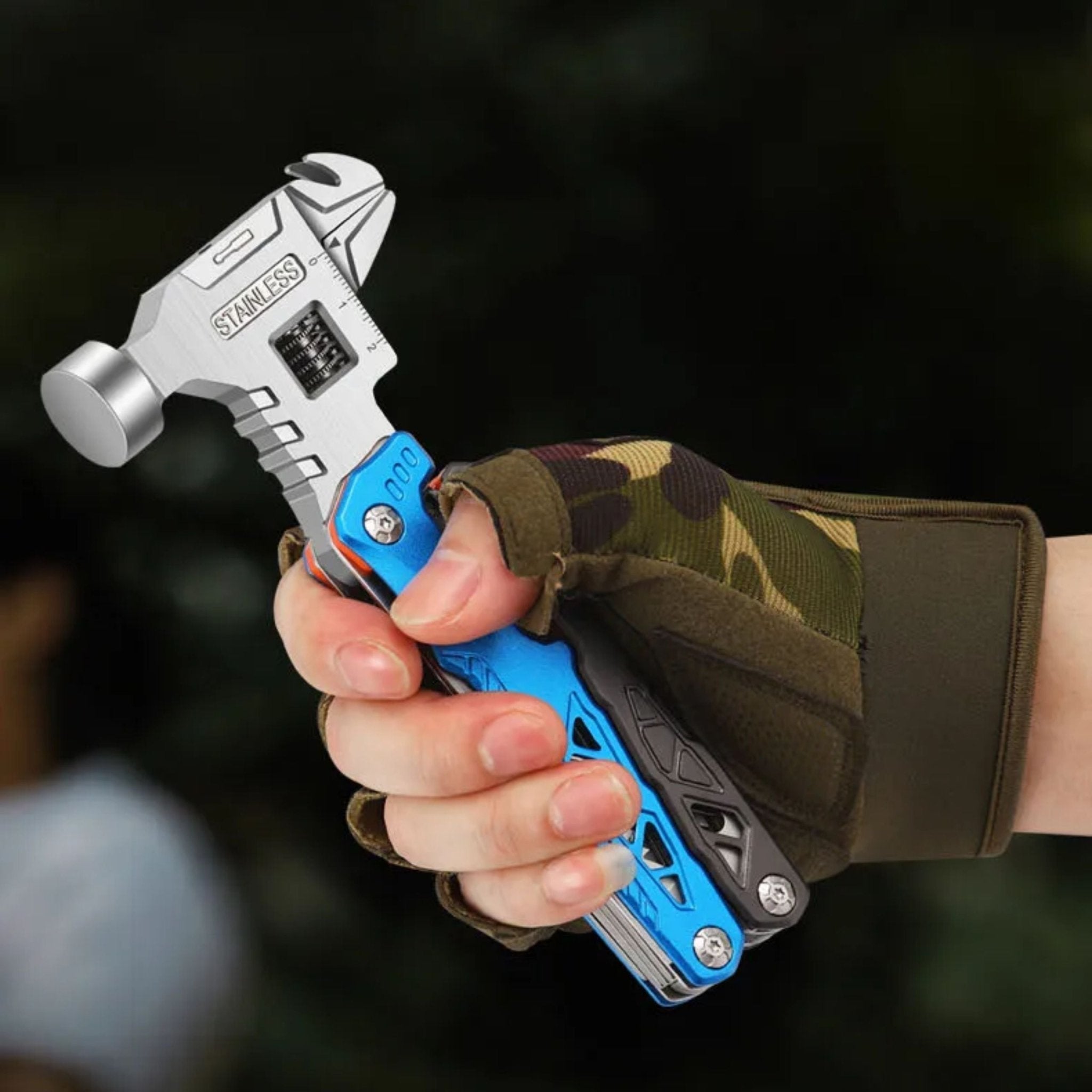 18 IN 1 Multi Tool Knife - Blue
