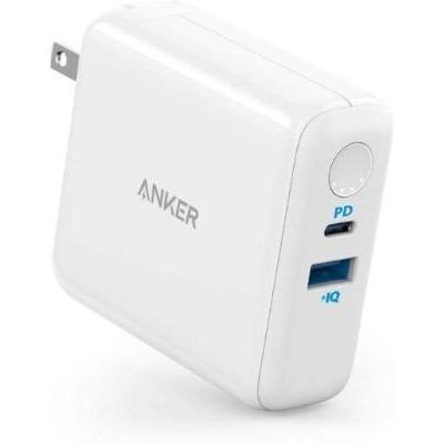 ANKER 2 in 1 Powerbank + Wall Charger - White