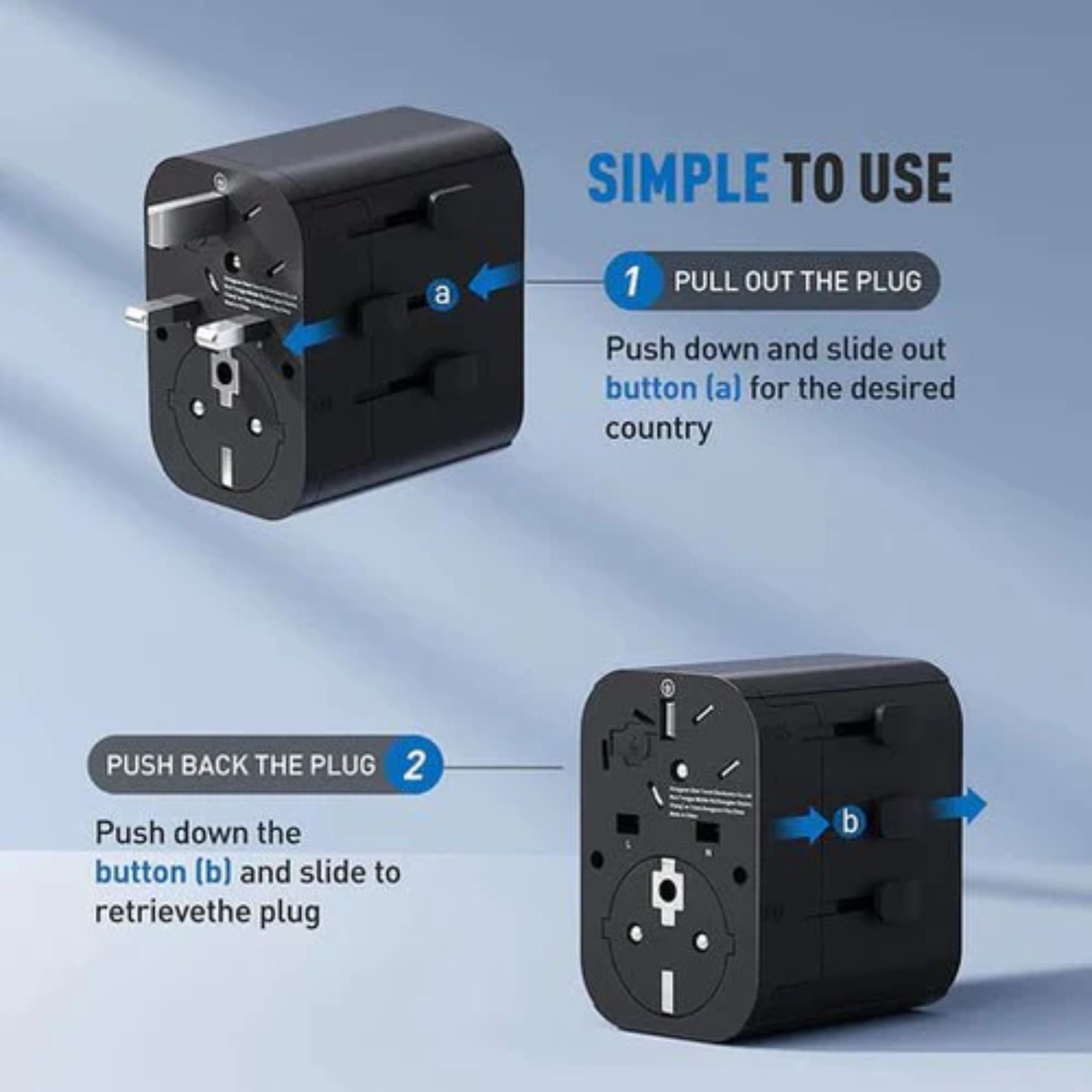 ANKER 312 Outlet Extender 30W With 3 USB Ports - Black