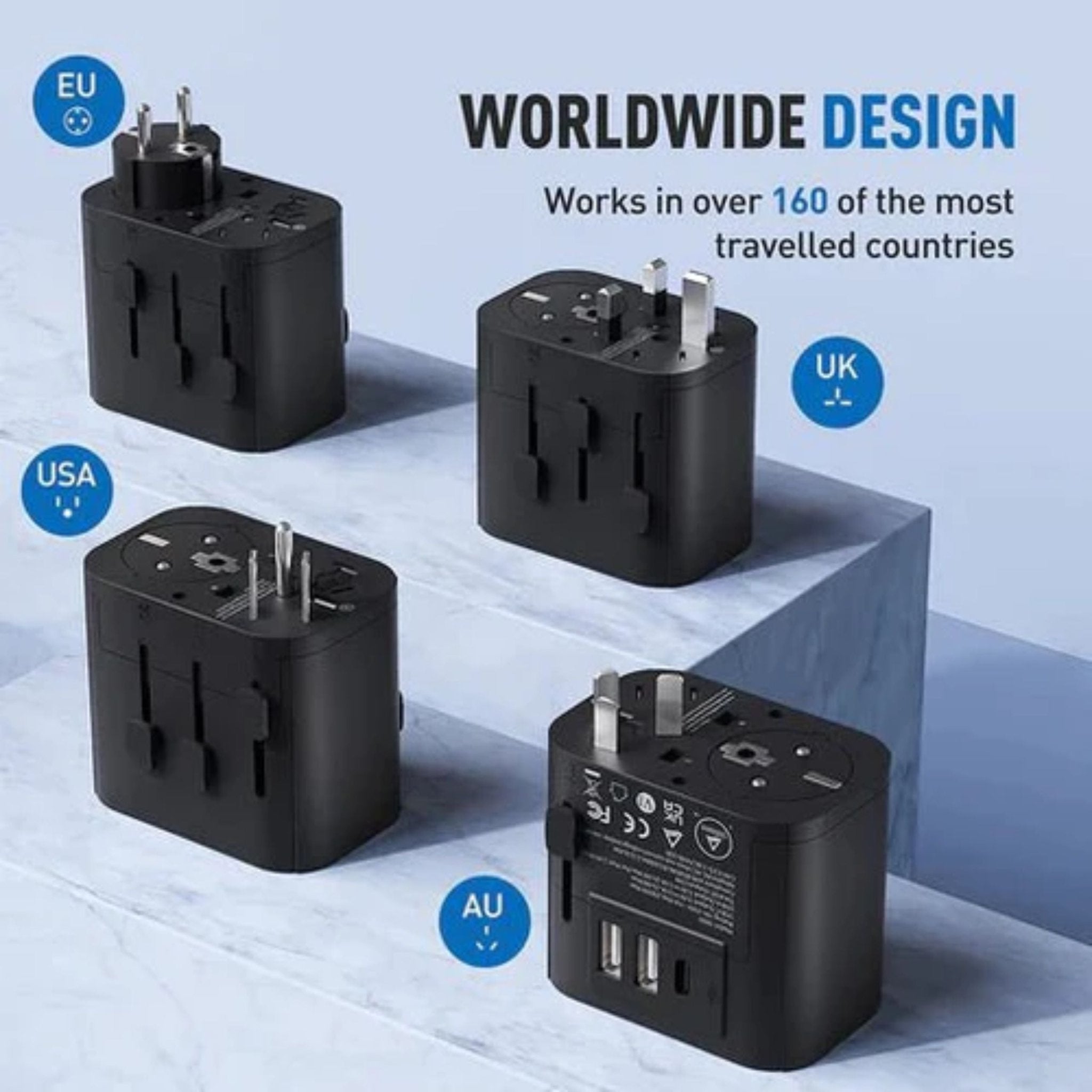 ANKER 312 Outlet Extender 30W With 3 USB Ports - Black