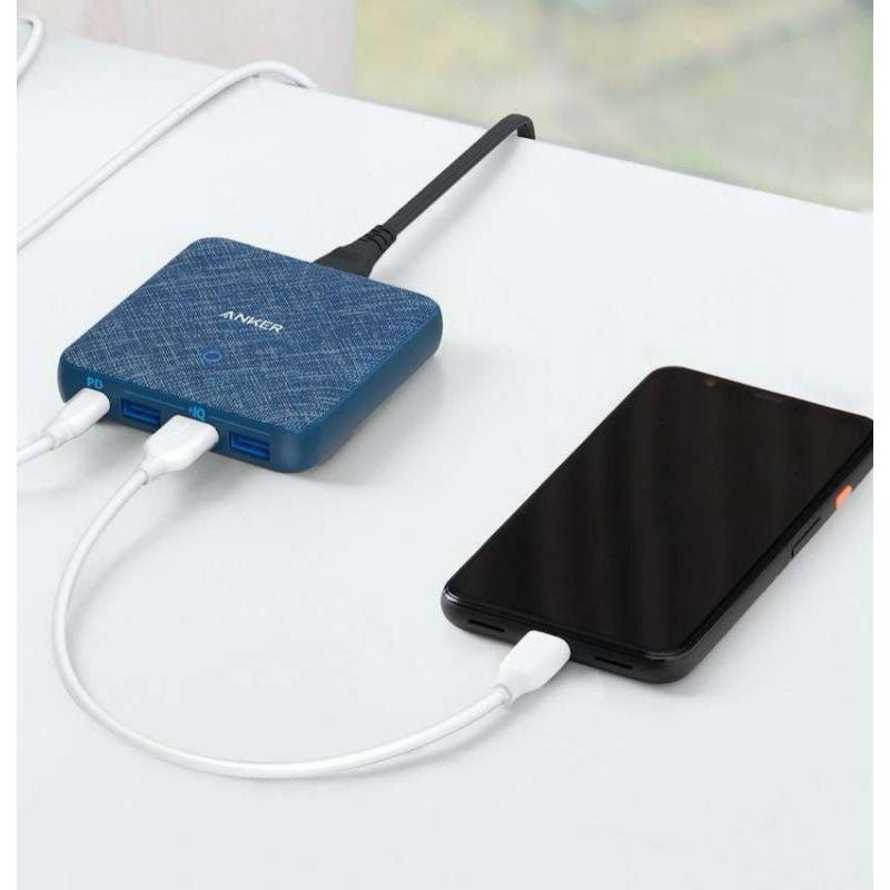 ANKER Powerport Atom III 4-Port 65W Slim - Blue