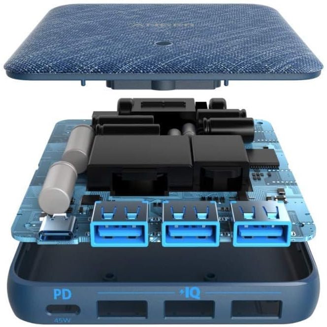 ANKER Powerport Atom III 4-Port 65W Slim - Blue