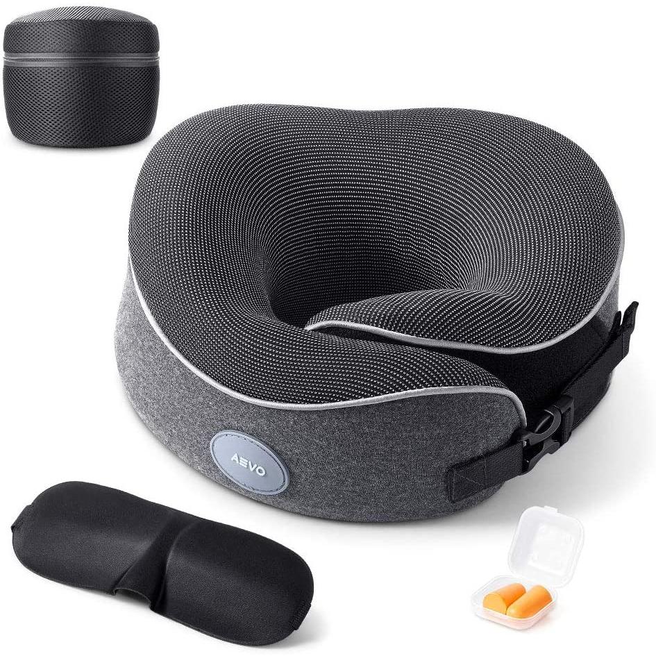 Aevo Memory Foam Travel Pillow