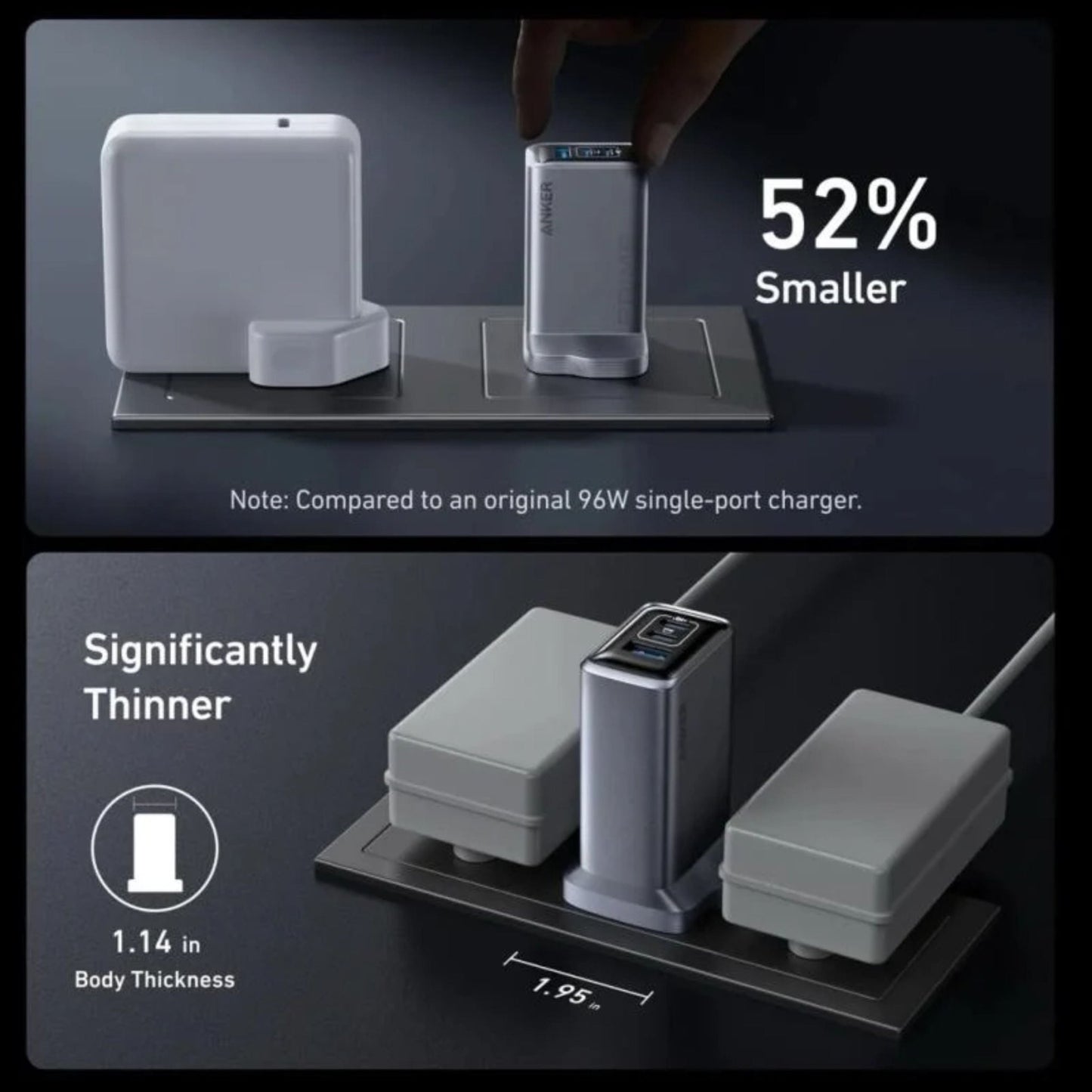 Anker 100W GaN Prime Portable Wall Charger – Black