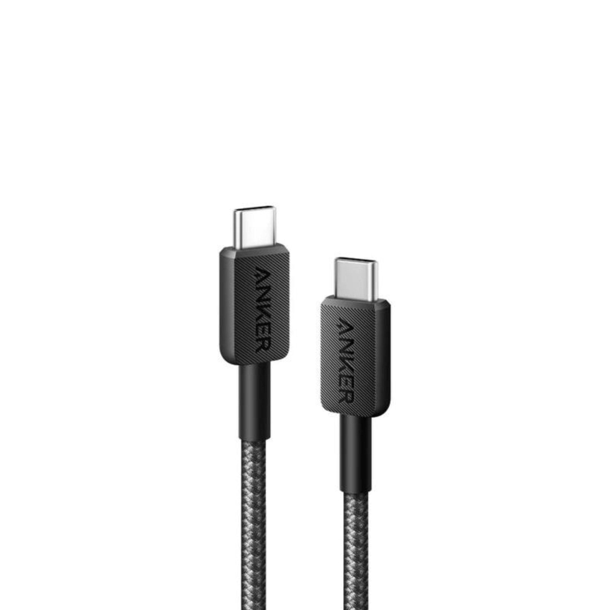 Anker 322 USB-C to USB-C Cable Braided 3ft(0.9m) - Black