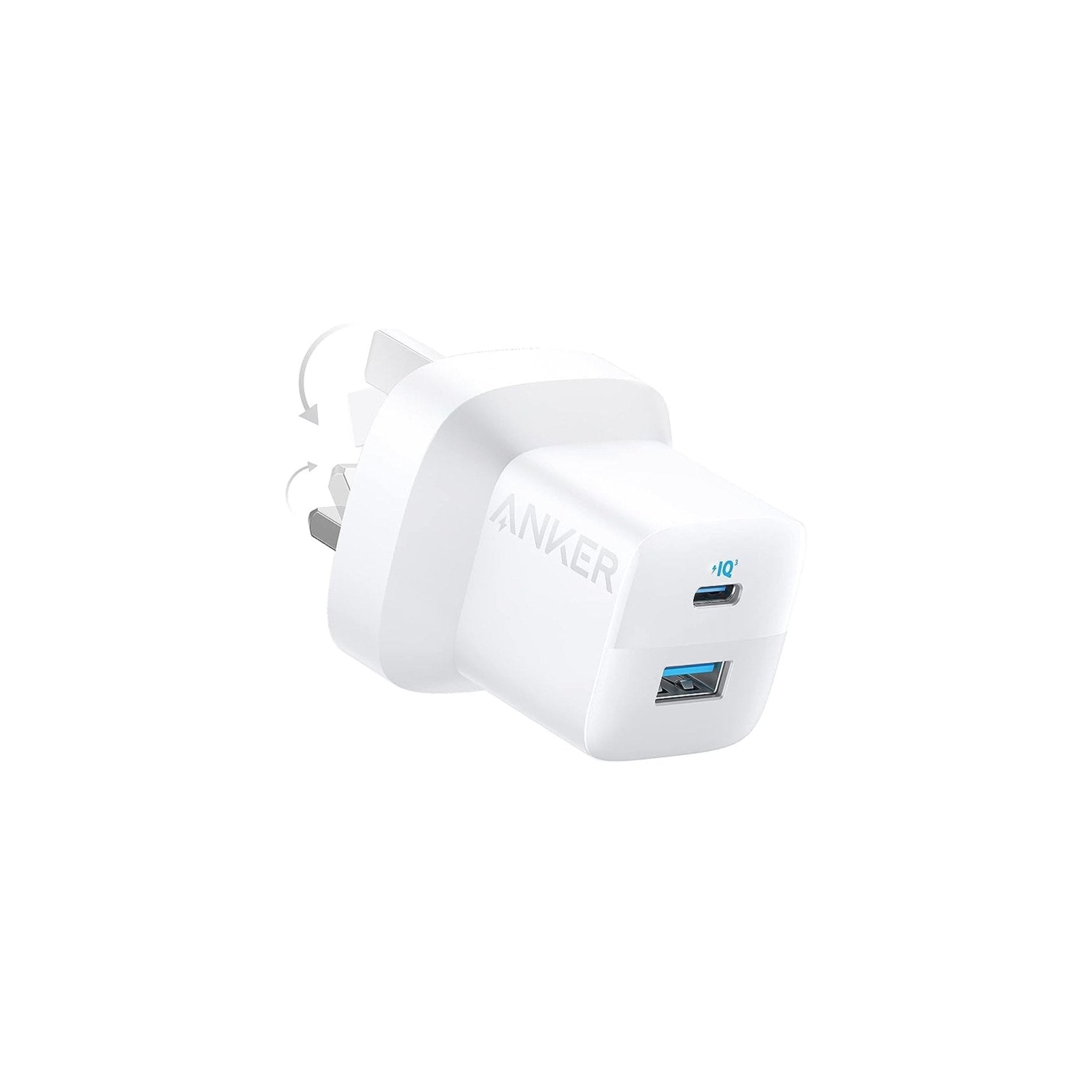 Anker 323 Charger with 33W USB C to Lightning Cable 1m - White