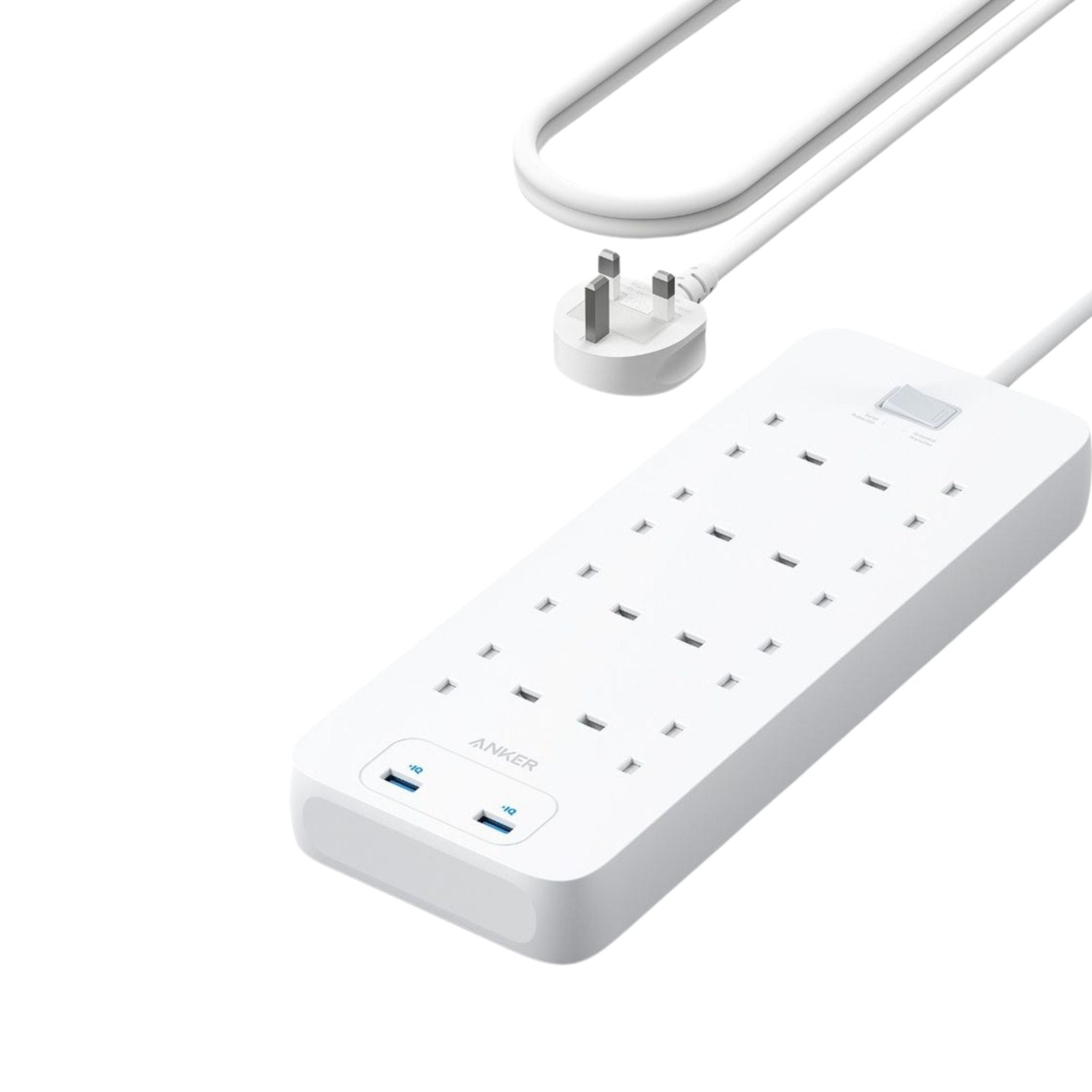 Anker 342 USB Power Strip 10 in 1 A9182K21 - White
