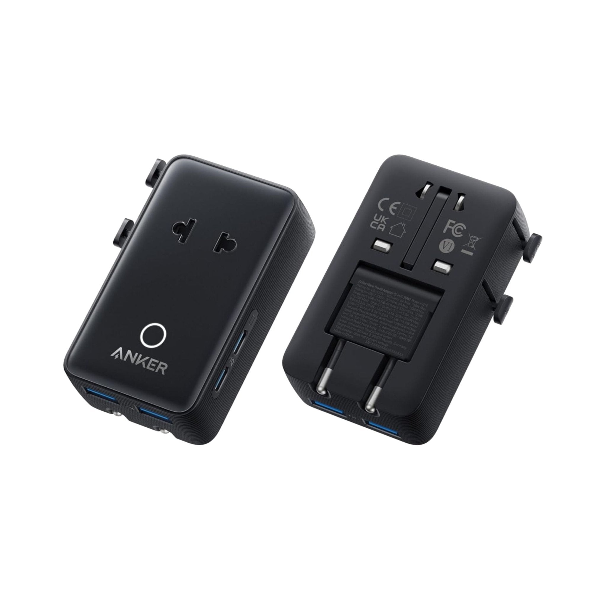 Anker 5-in-1 Nano Travel Adapter 20W - Black