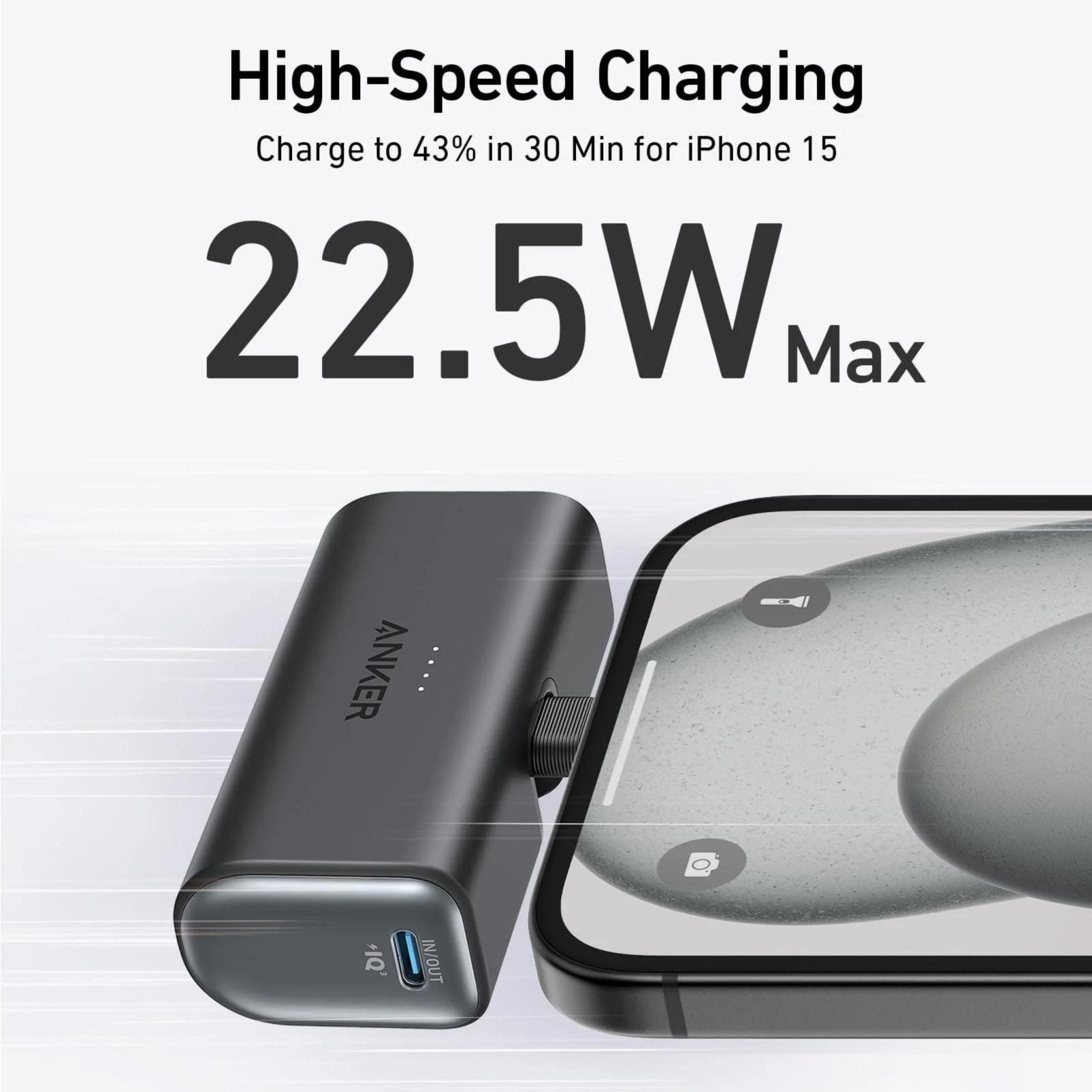 Anker 5000mAh Nano Power Bank 12W Lightninig Connector
