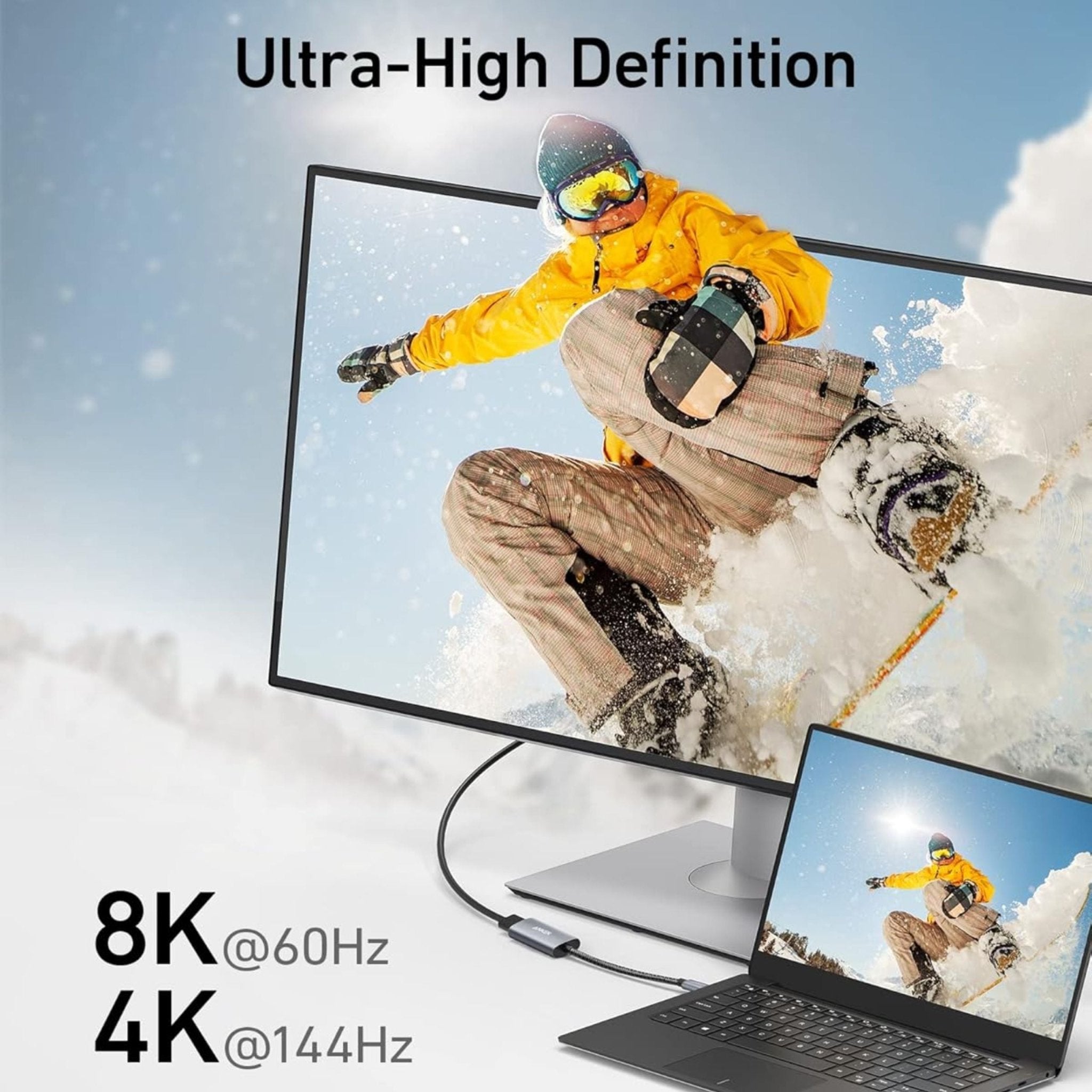 Anker 518 USB-C Adapter 8K Display Port - Gray
