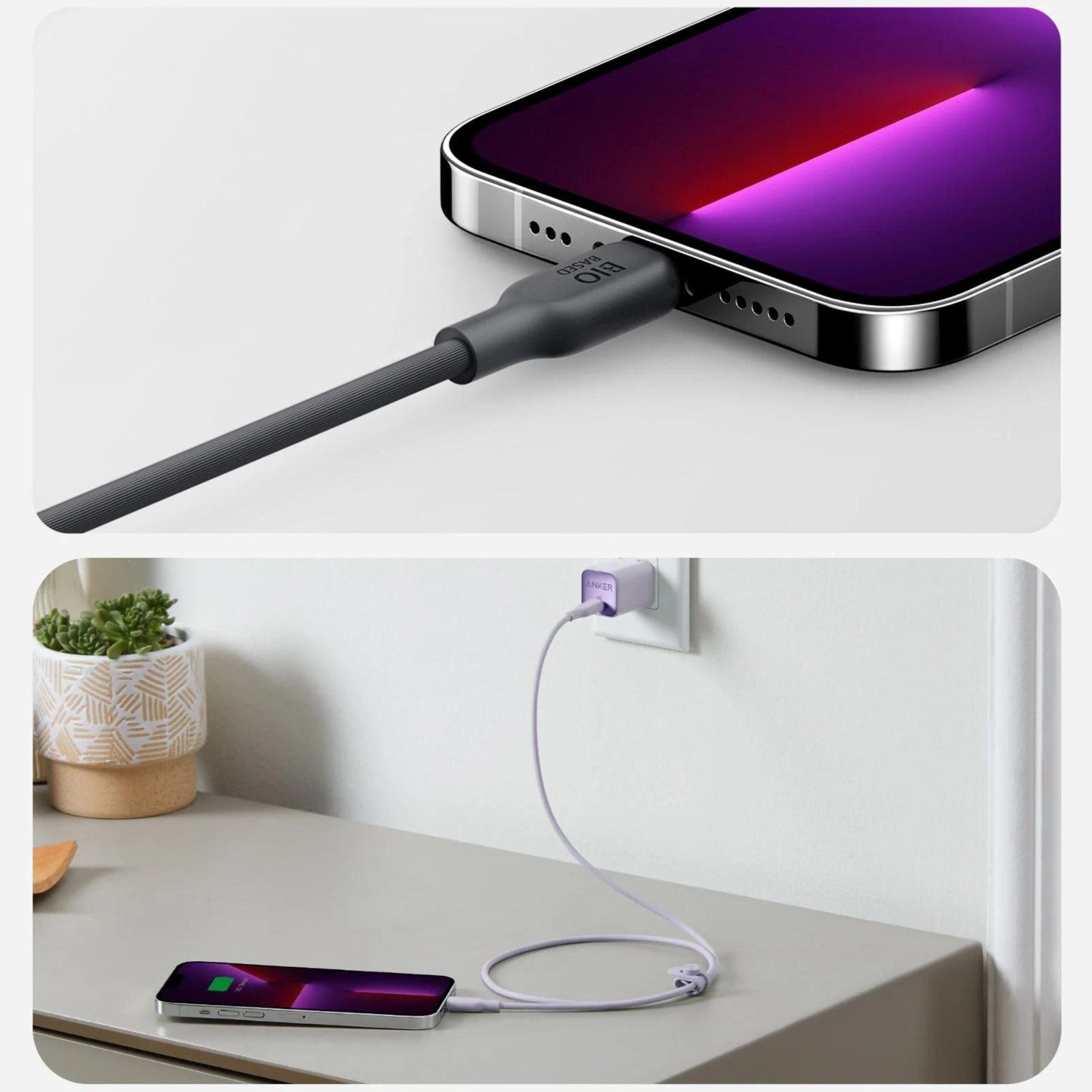 Anker 542 USB-C to Lightning Cable Bio-Based (0.9M) - Black