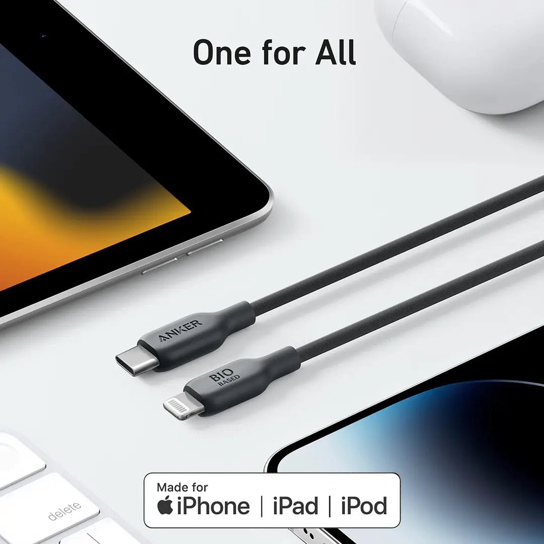 Anker 542 USB-C to Lightning Cable (Bio-Based) 1.8m -Black