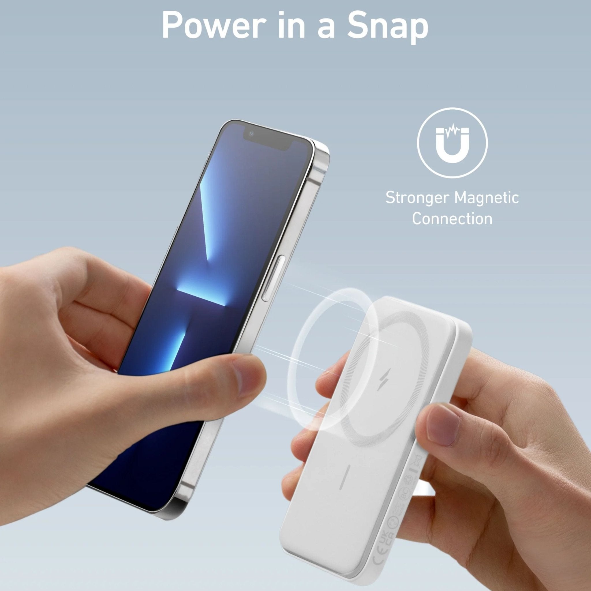 Anker 621 Magnetic Battery (MagGo) - White