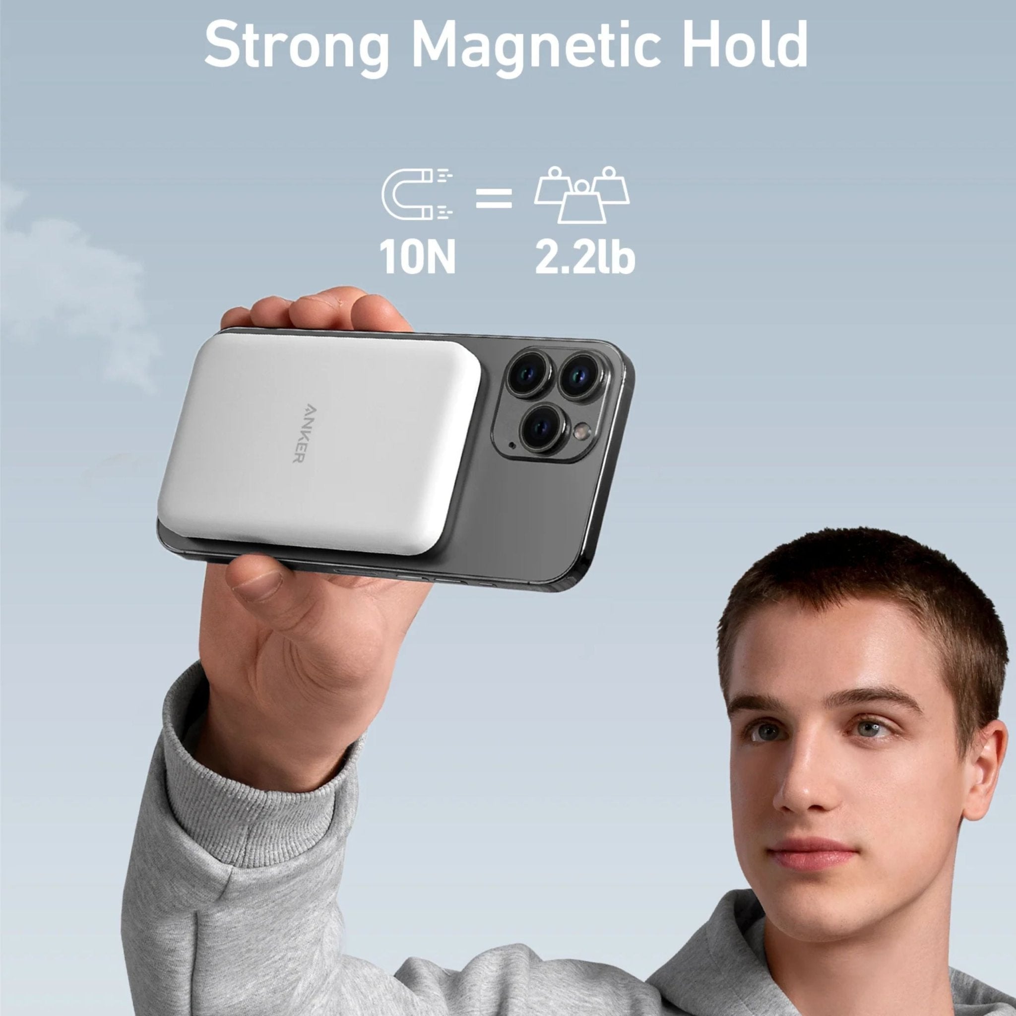 Anker 621 Magnetic Battery (MagGo) - White