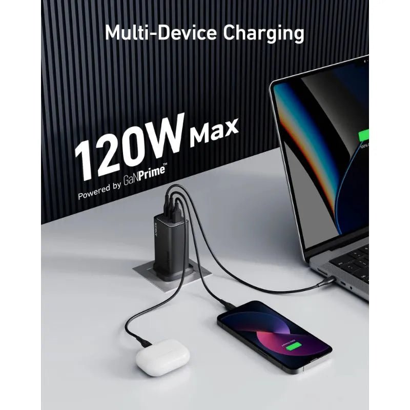 Anker 737 Charger (GaNPrime 120W) - Black
