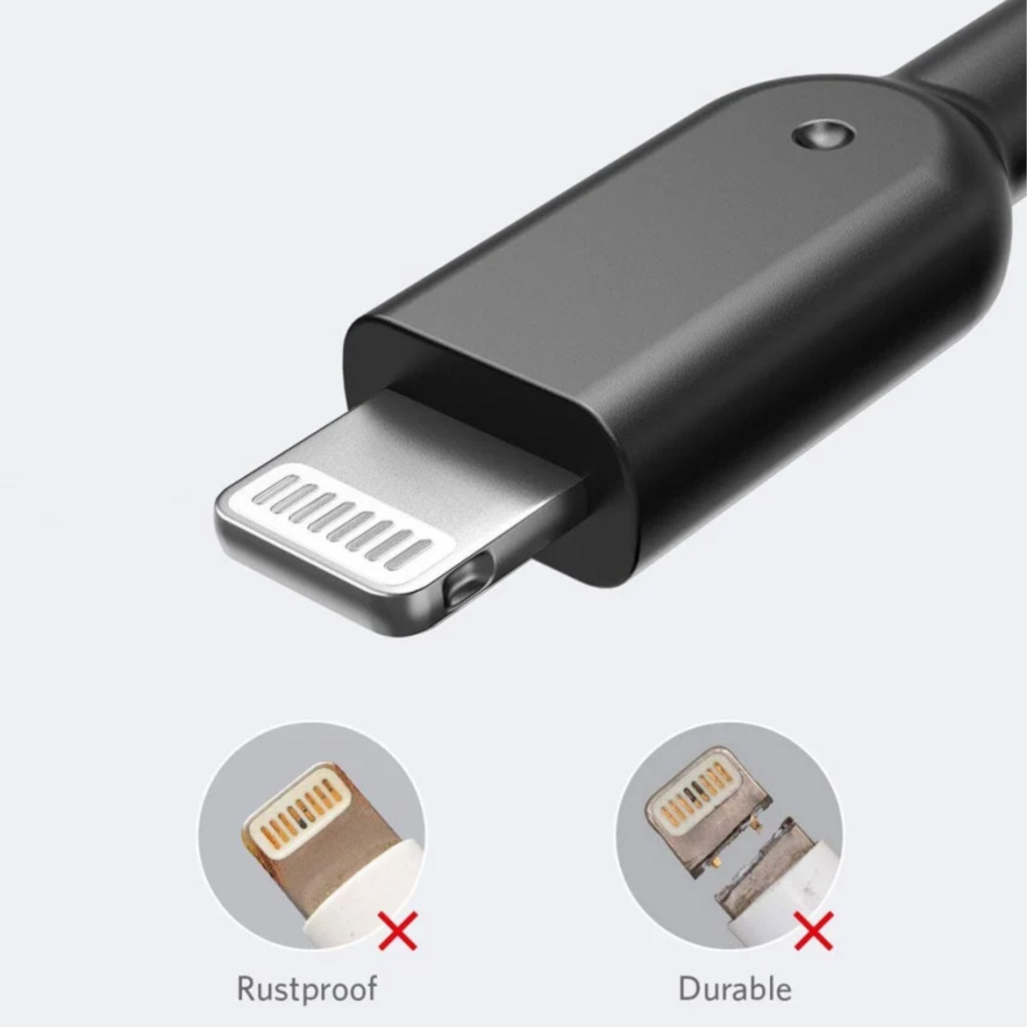 Anker A8433 PowerLine II with Lightning Connector Cable - 6ft/1.8m - Black