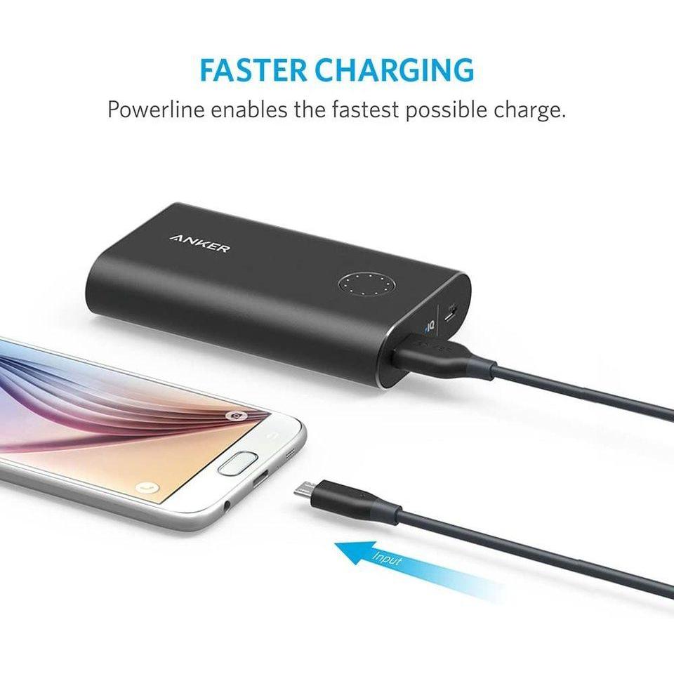 Anker Cable 3ft/0.9m Powerline + Micro USB (Black)