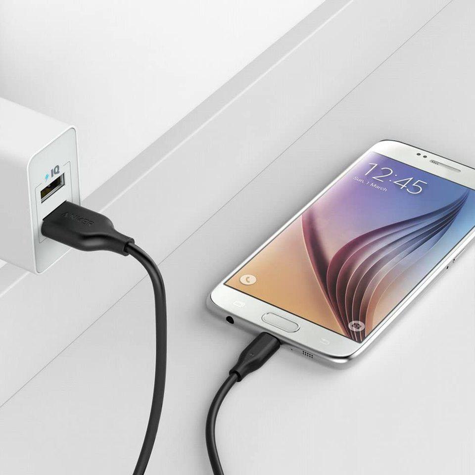 Anker Cable 3ft/0.9m Powerline + Micro USB (Black)
