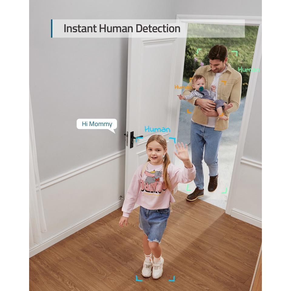Anker - Eufy 2K Indoor PT Camera With Al Gray - White