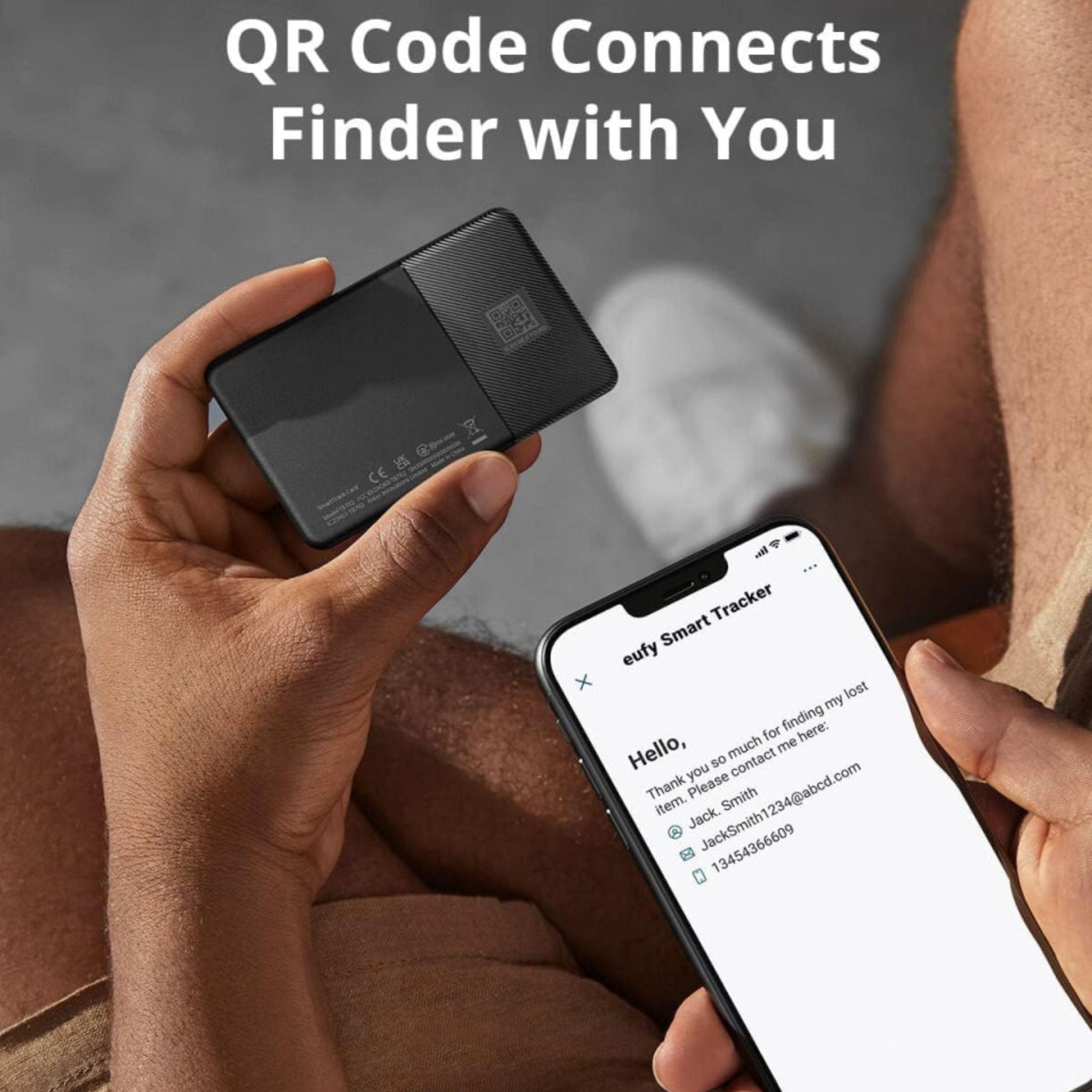 Anker Eufy Smart Bluetooth Tracker Map with Apple Find My App - Black