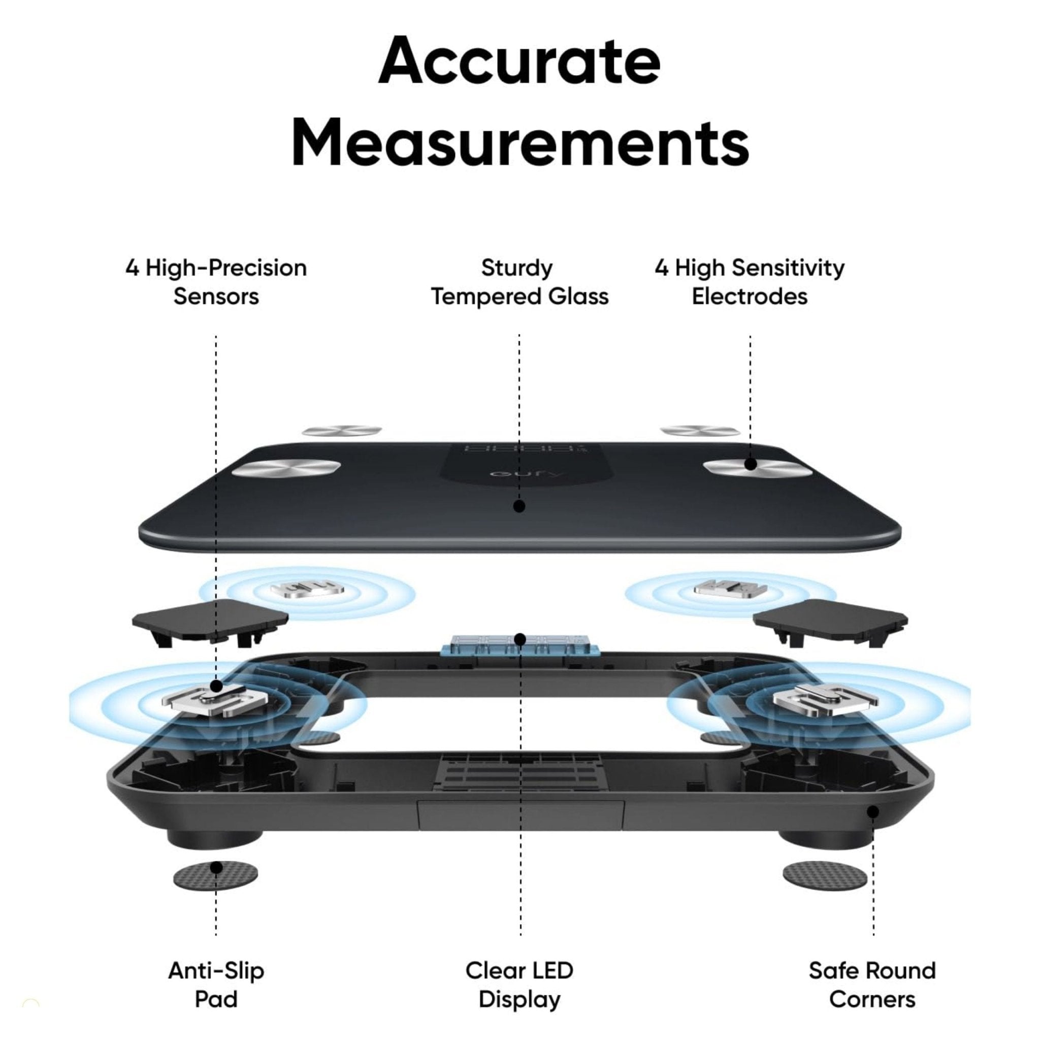 Anker Eufy Smart Scale A1 with Bluetooth - Black