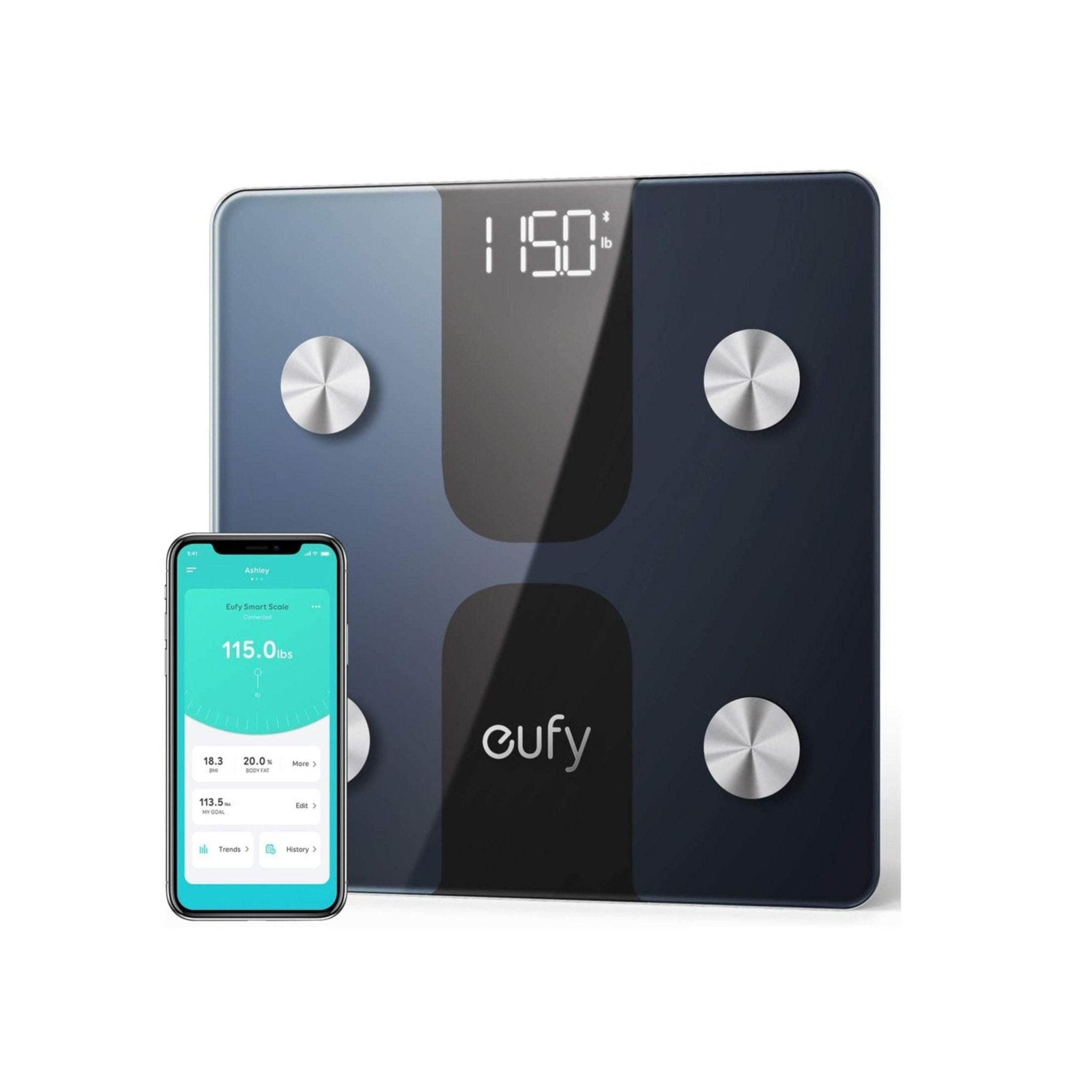 Anker - Eufy Smart Scale C1 With Fitness - Black