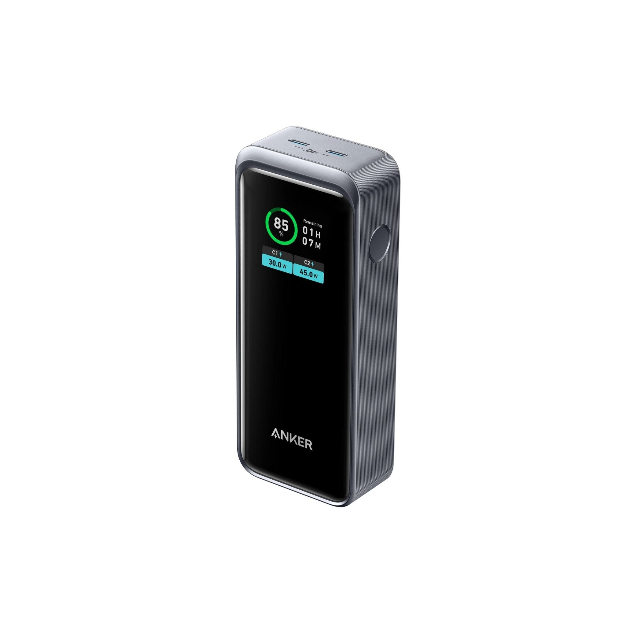 Anker Multi-Device Fast Charging Power Bank (12000mAh, 130W, 3-Port) - Black