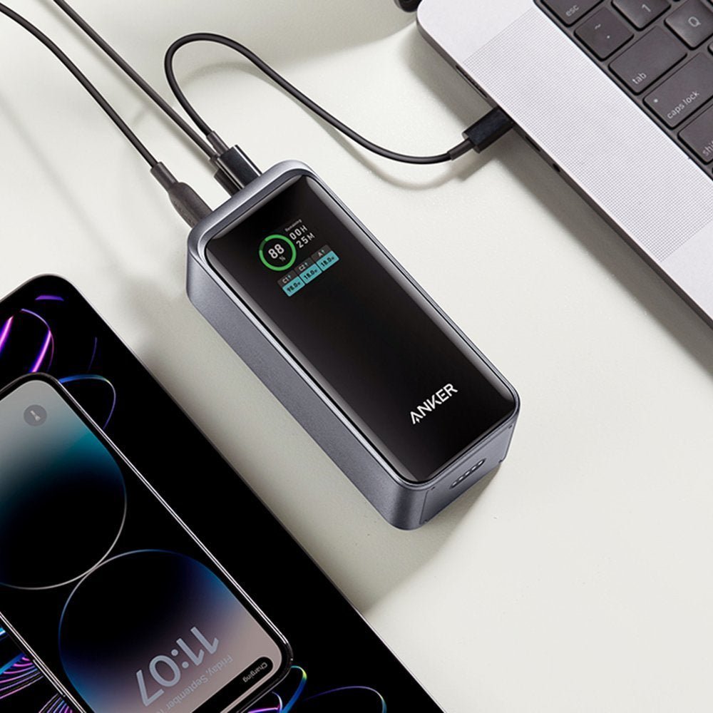 Anker Multi-Device Fast Charging Power Bank (20000mAh, 200W, 3-Port)