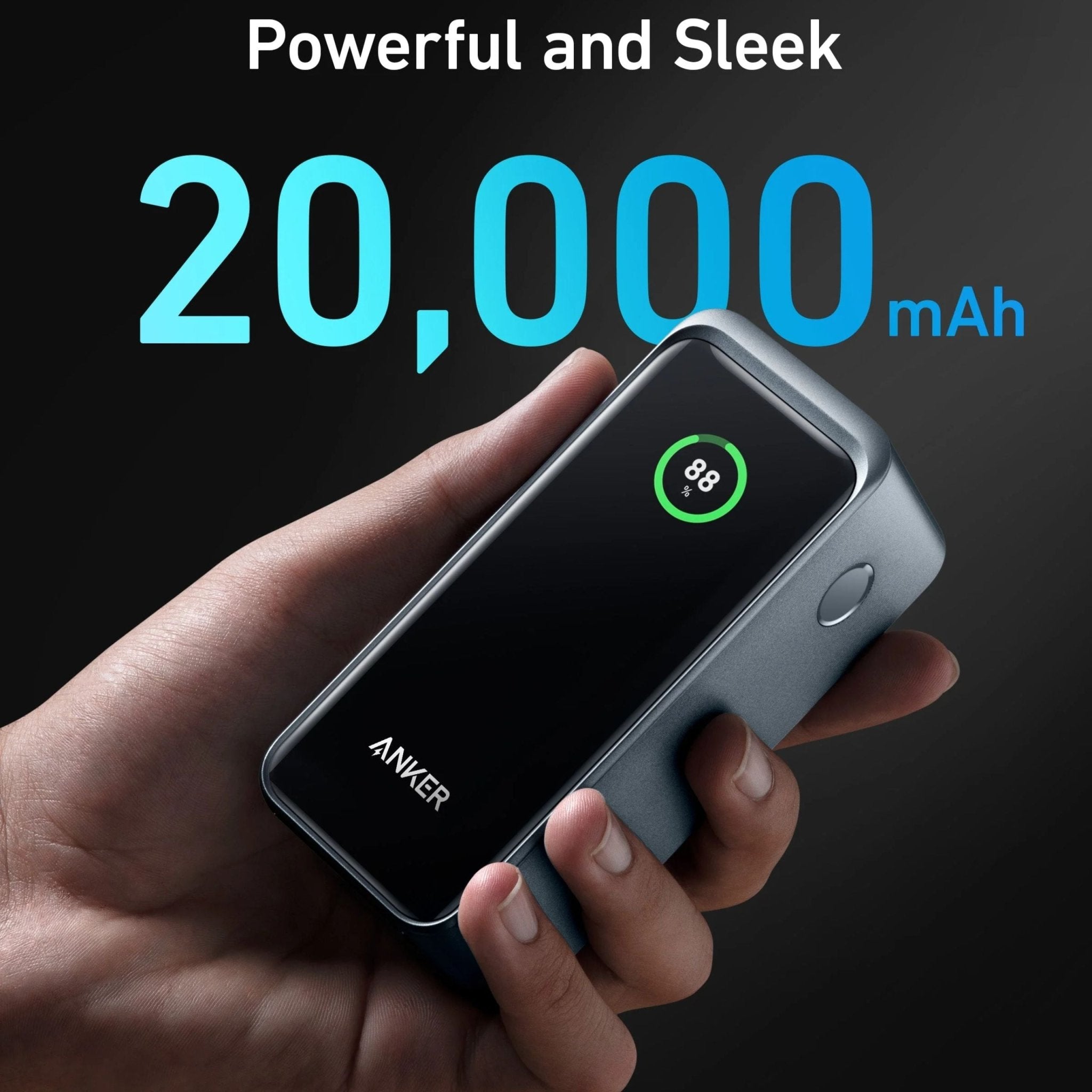 Anker Multi-Device Fast Charging Power Bank (20000mAh, 200W, 3-Port)