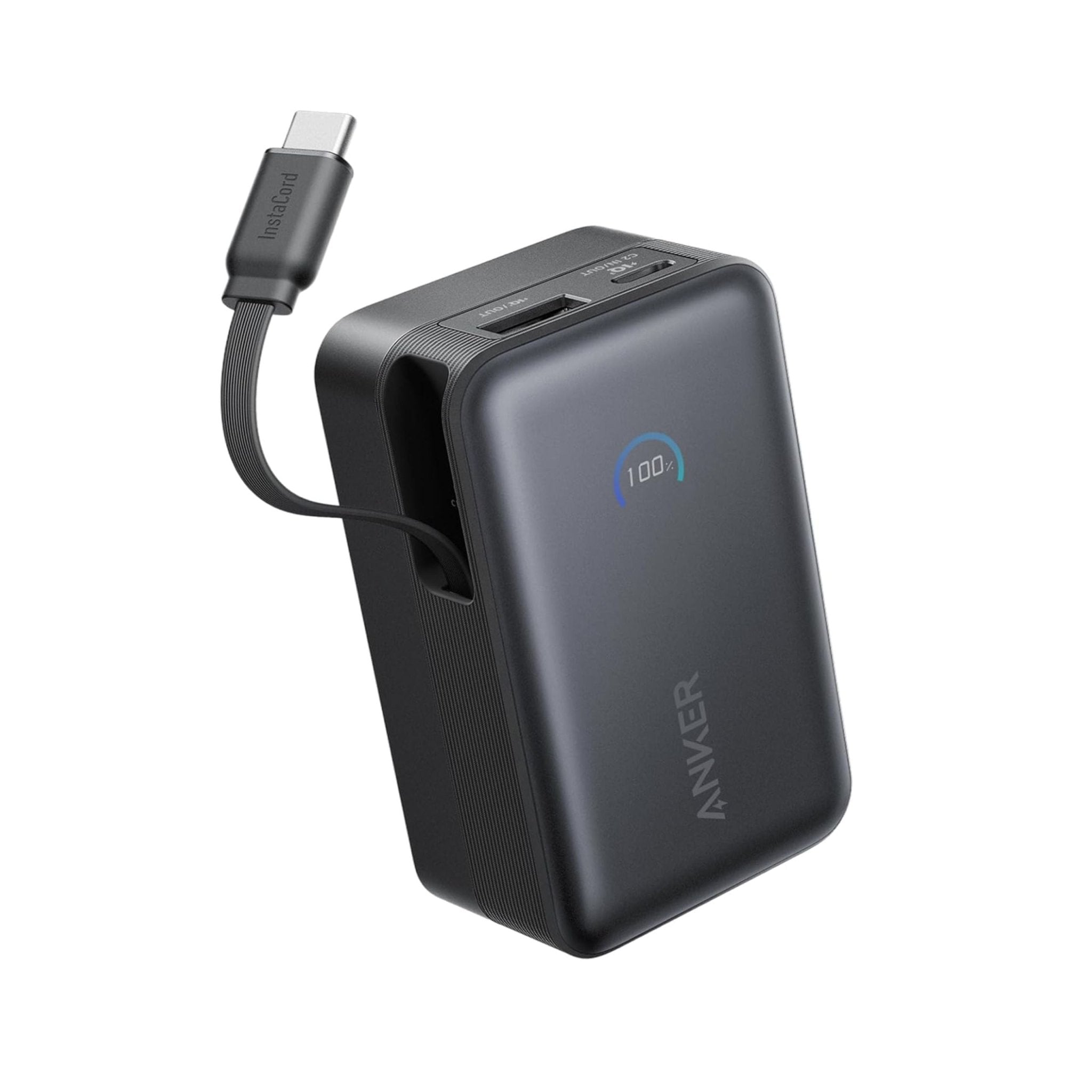 Anker Nano Power Bank 10000mAh With 45W USB-C Cable - Black