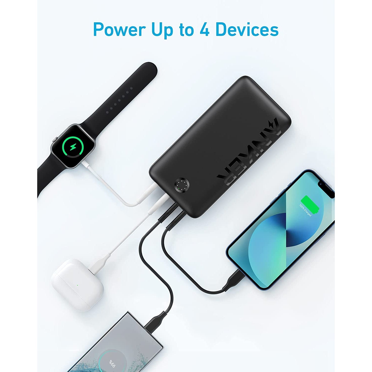 Anker Power Bank, 347 Portable Charger (PowerCore 40K), 40,000mAh Battery Pack with USB-C High-Speed Charging -Black