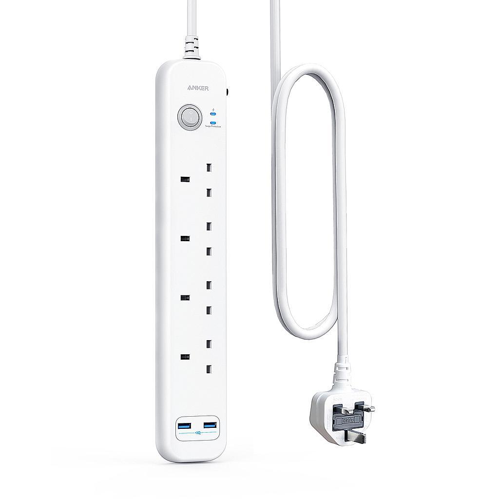 Anker PowerExtend 6-In-1 PowerStrip - White