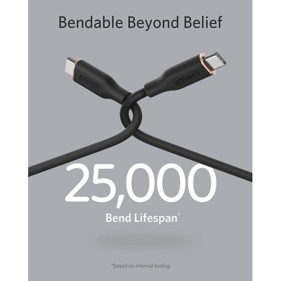 Anker PowerLine III Flow USB-C to USB-C Cable 100W (0.9m/3ft)
