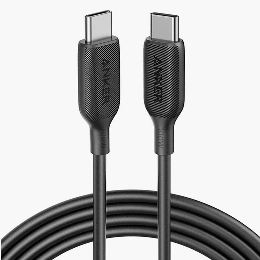 Anker PowerLine III USB-C to USB-C 2.0 100W Cable (6ft/1.8m) – Black