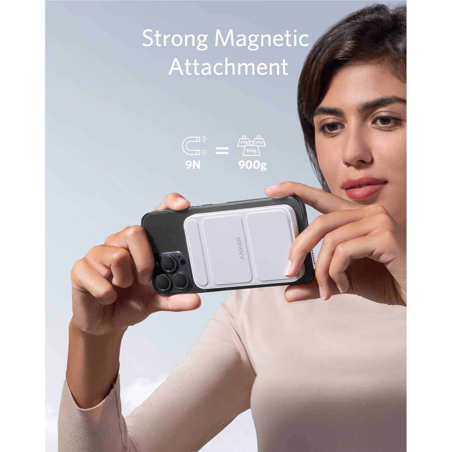 Anker Powercore Magnetic 5K With Bracket - White
