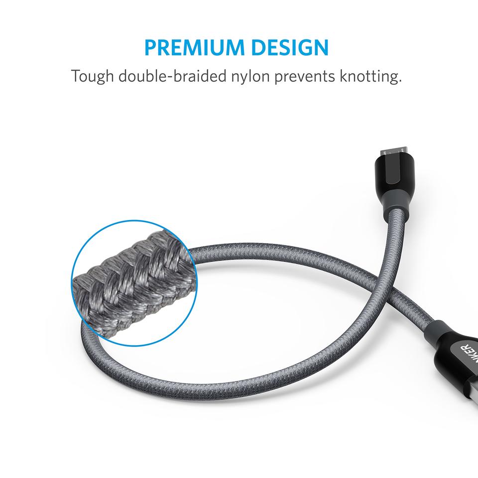 Anker Powerline+ 1ft Micro USB