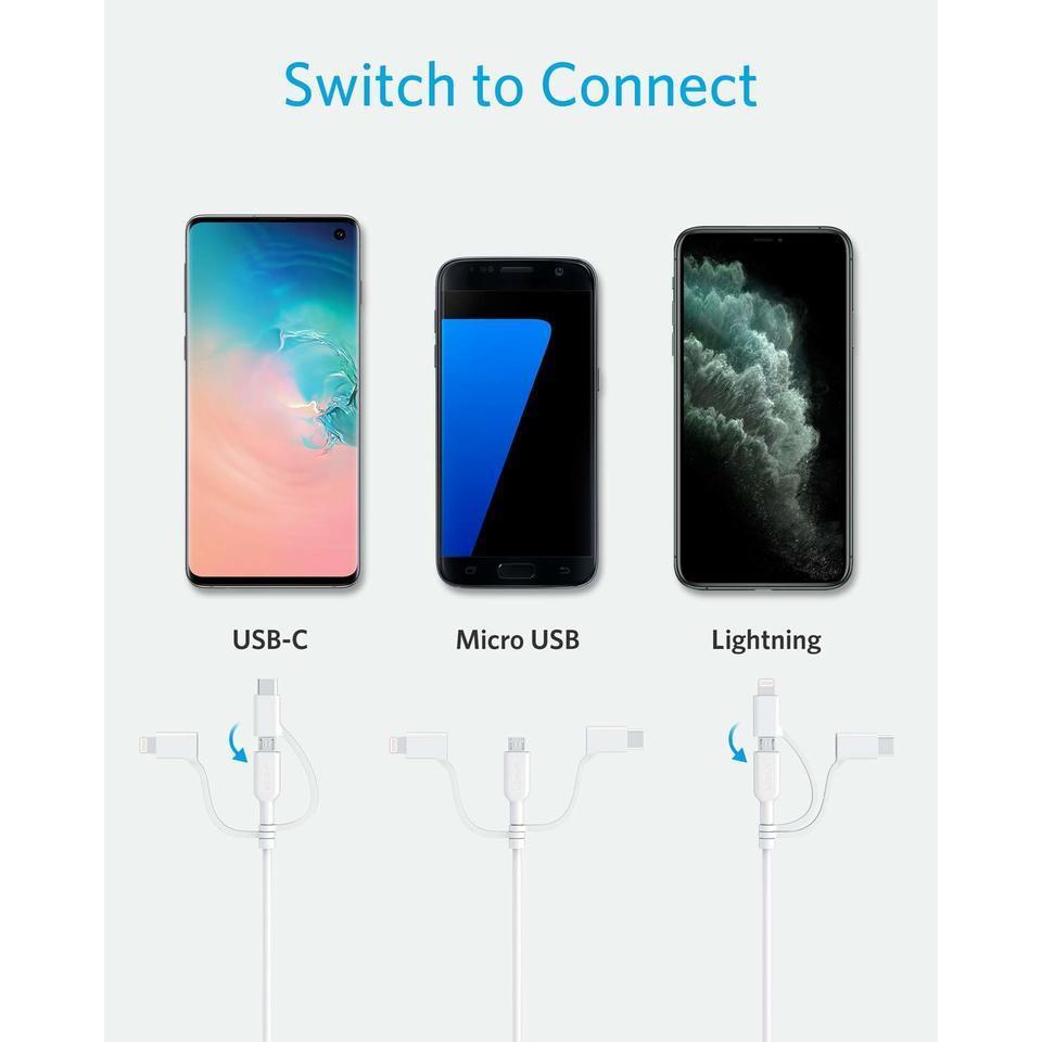 Anker Powerline II 3-IN-1 Cable (0.9m)