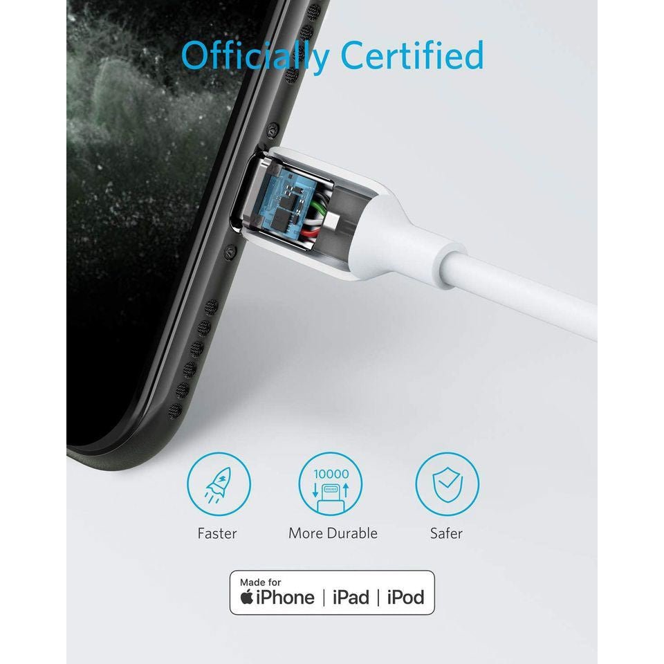 Anker Powerline III Usb-C Cable With Lightning Connector 0.9m - White
