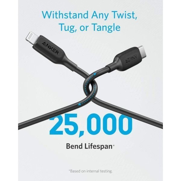 Anker Powerline III Usb-C Cable With Lightning Connector 1.8m - Black
