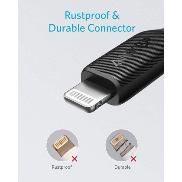 Anker Powerline III Usb-C Cable With Lightning Connector 1.8m - Black