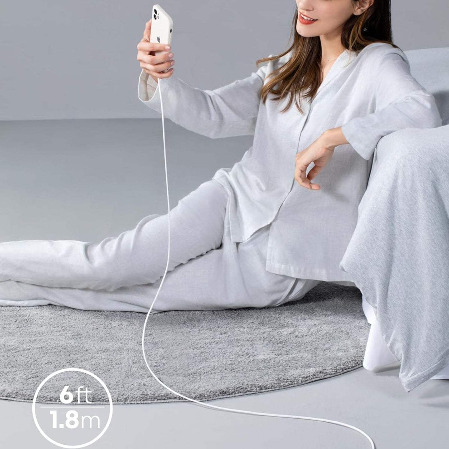 Anker Powerline III Usb-C Cable With Lightning Connector 6ft 1.8m - White