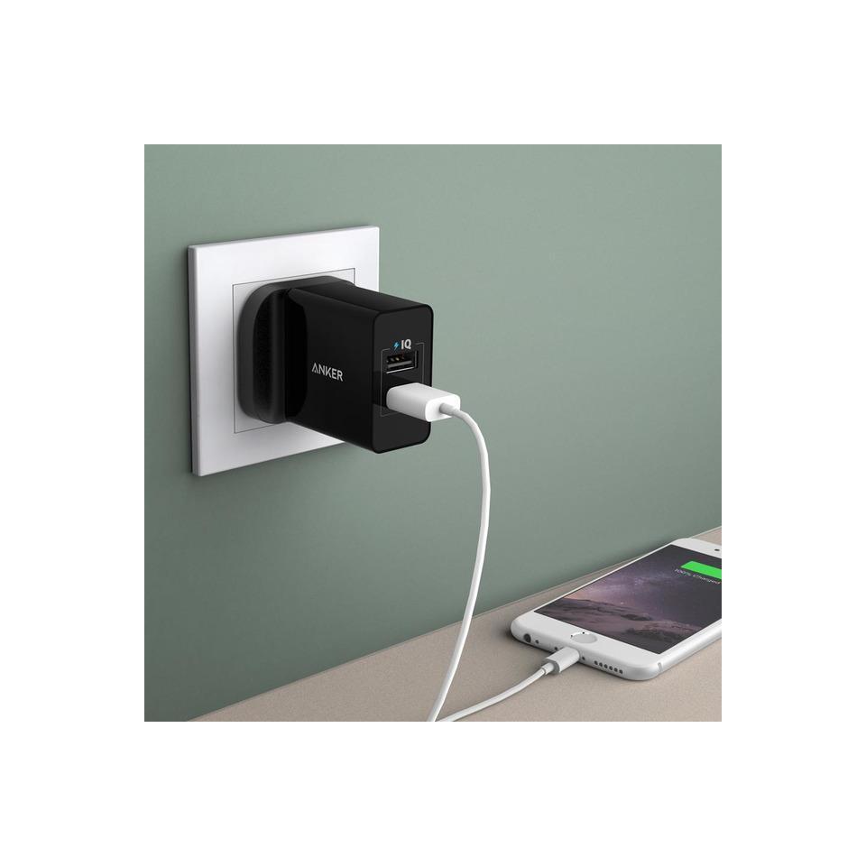 Anker Powerport 24w 2 USB Port -Black