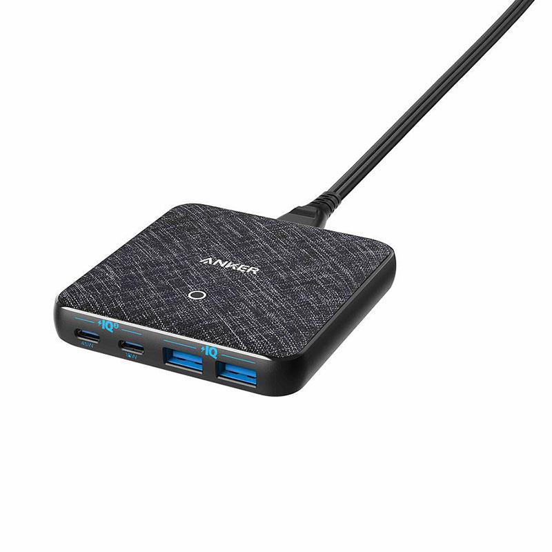 Anker Powerport Atom III 4-Port 65w Slim - Black