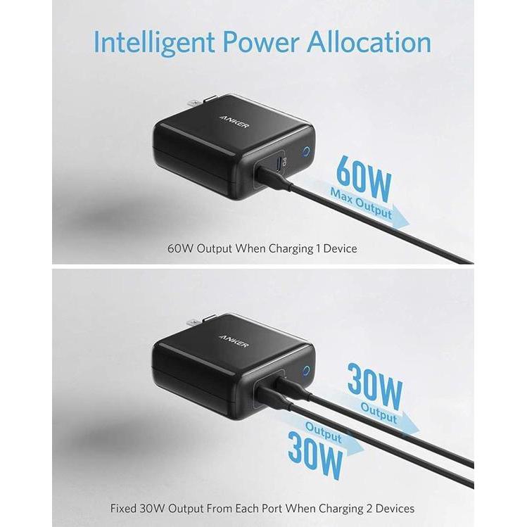 Anker Powerport III 2-Port 60w – Black