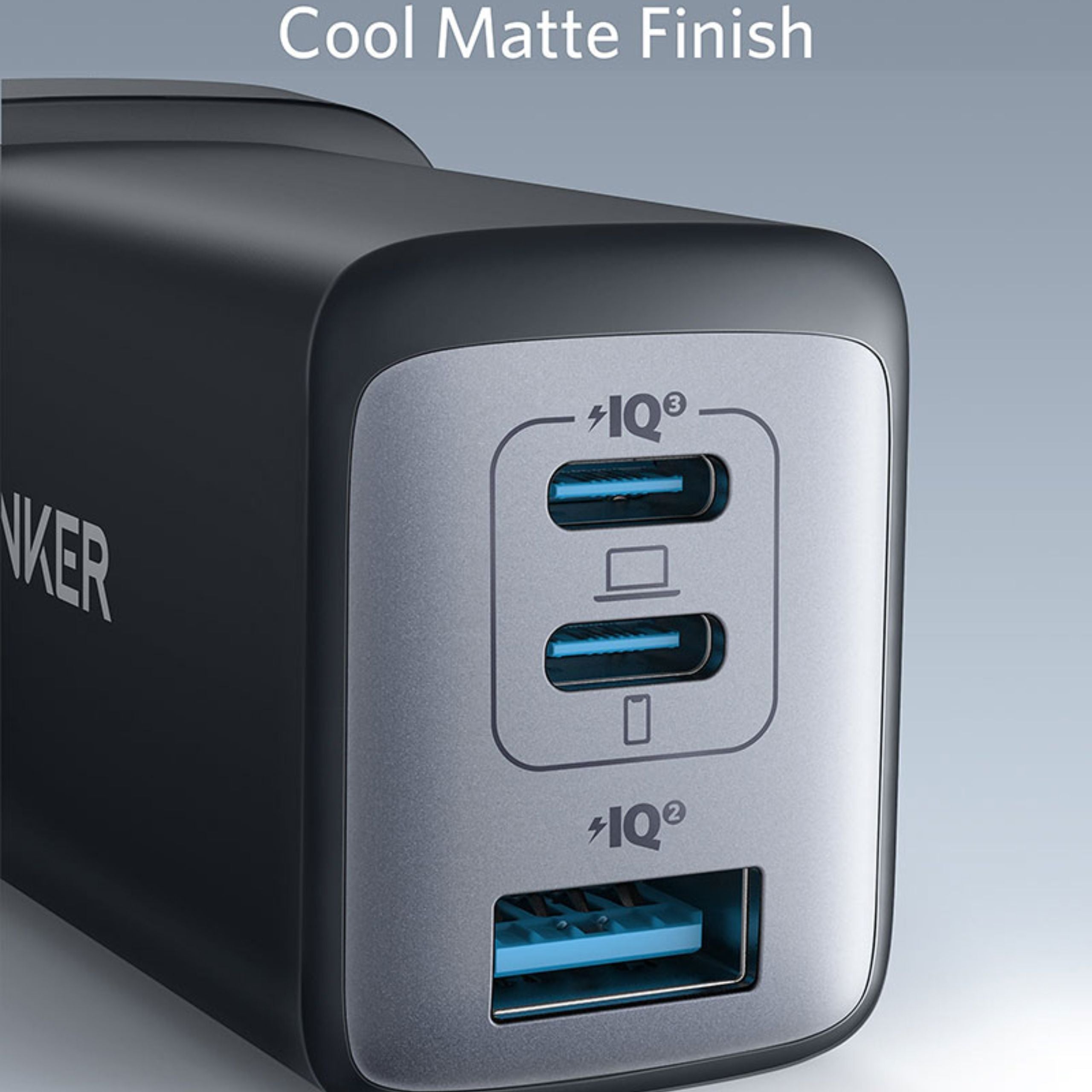 Anker Powerport III 3-Port 65w Pod Plug Version - Black