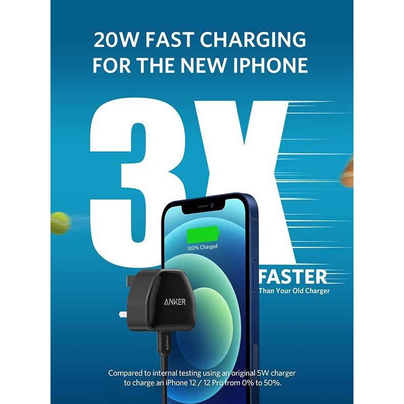 Anker Powerport III Nano-20w Version-High Voltage - Black