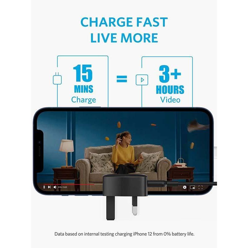 Anker Powerport III Nano-20w Version-High Voltage - Black