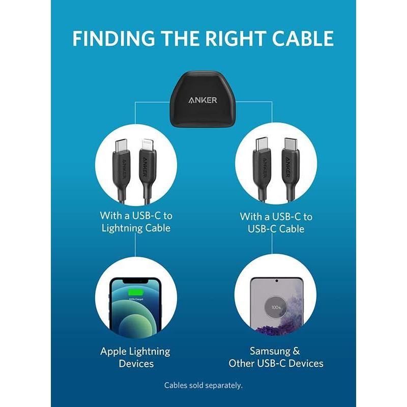 Anker Powerport III Nano-20w Version-High Voltage - Black