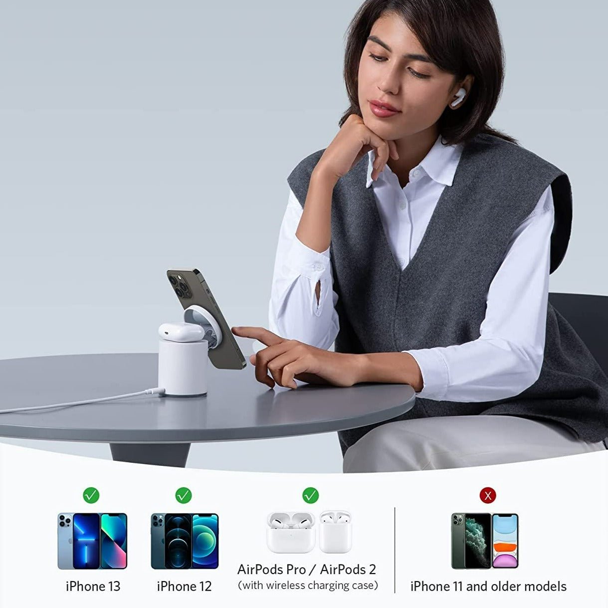 Anker Powerwave Maggo 2 In 1 - White