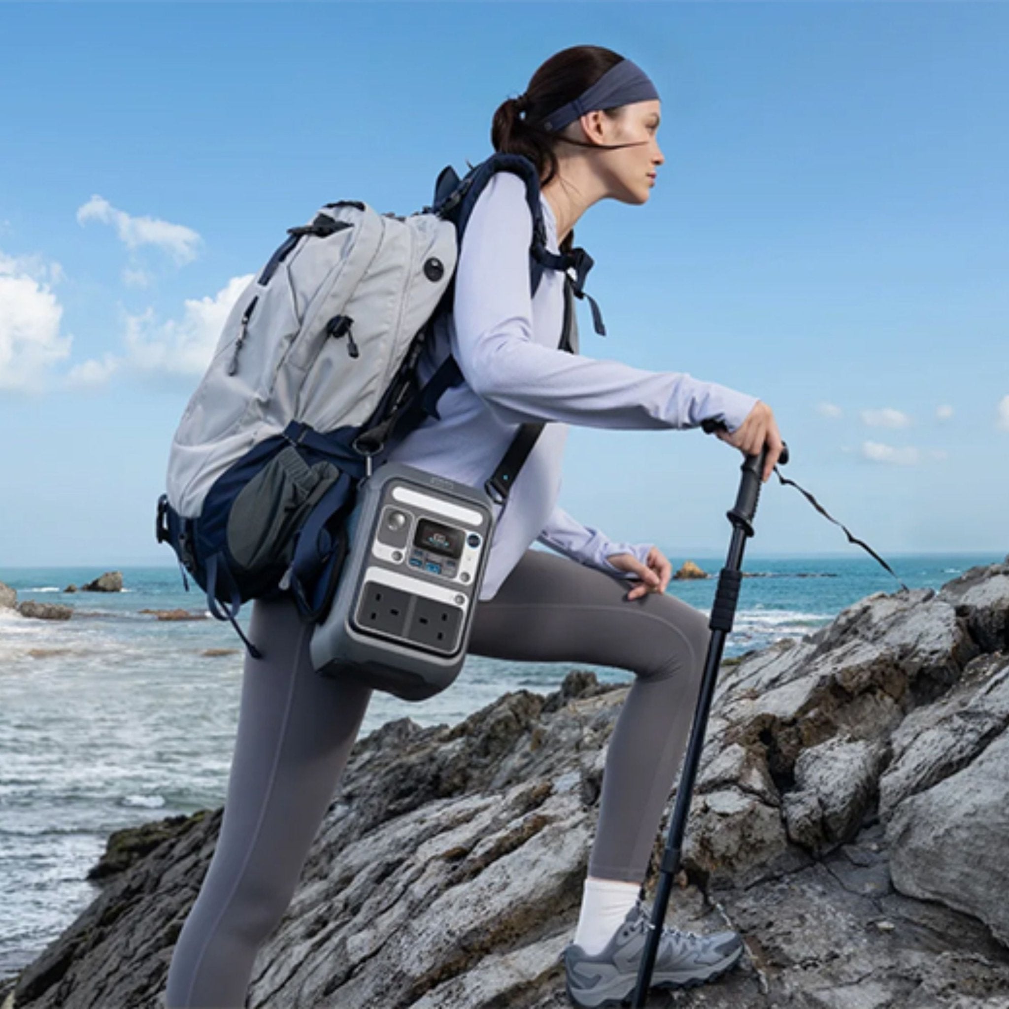 Anker SOLIX C300X Portable Power Station, 288Wh, 300W - Gray